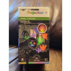 Gemmy Halloween SpotLight Kaleidoscope LED Projection Swirling Lighting Effect